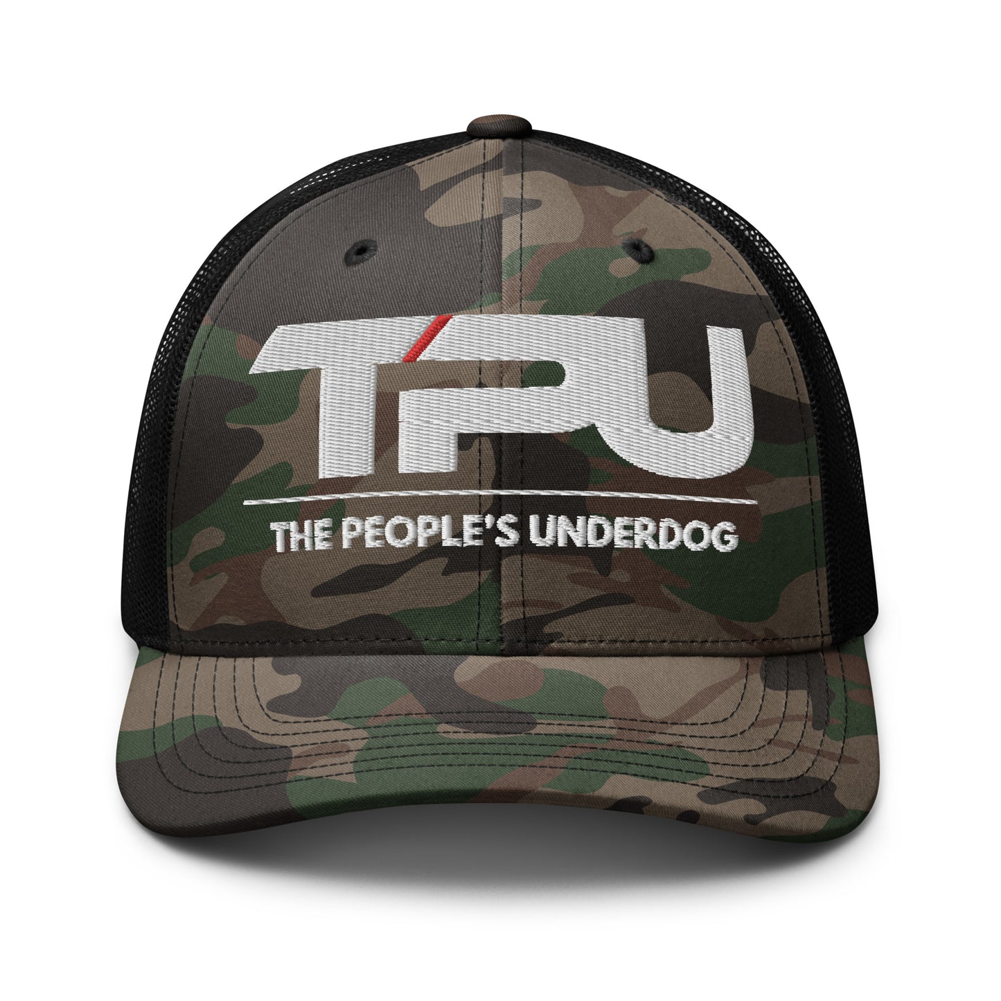 Camouflage trucker hat