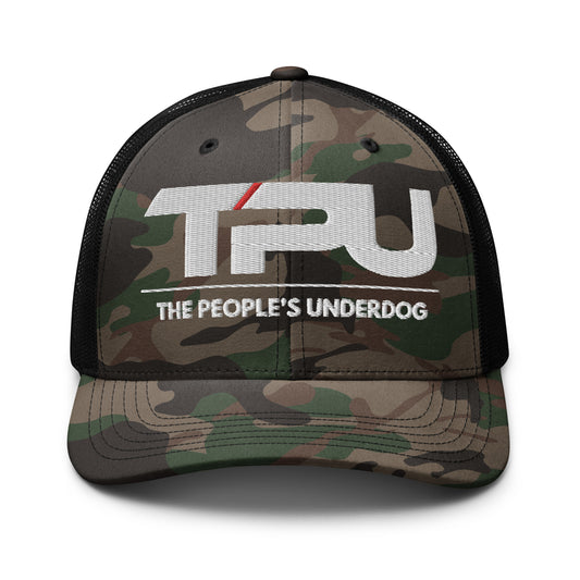 Camouflage trucker hat