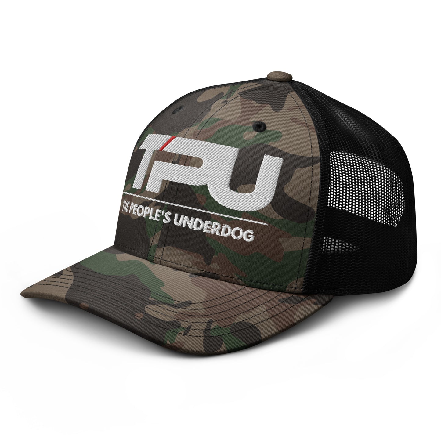 Camouflage trucker hat