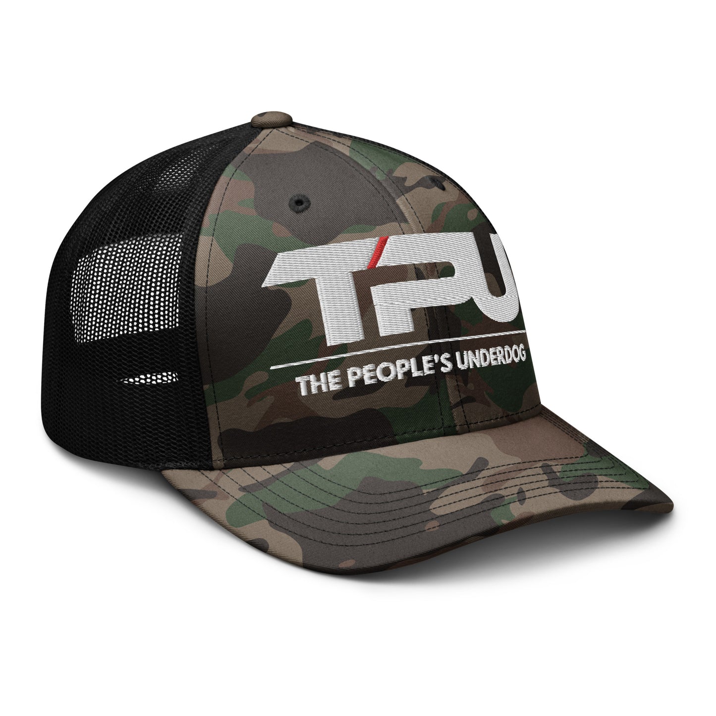 Camouflage trucker hat