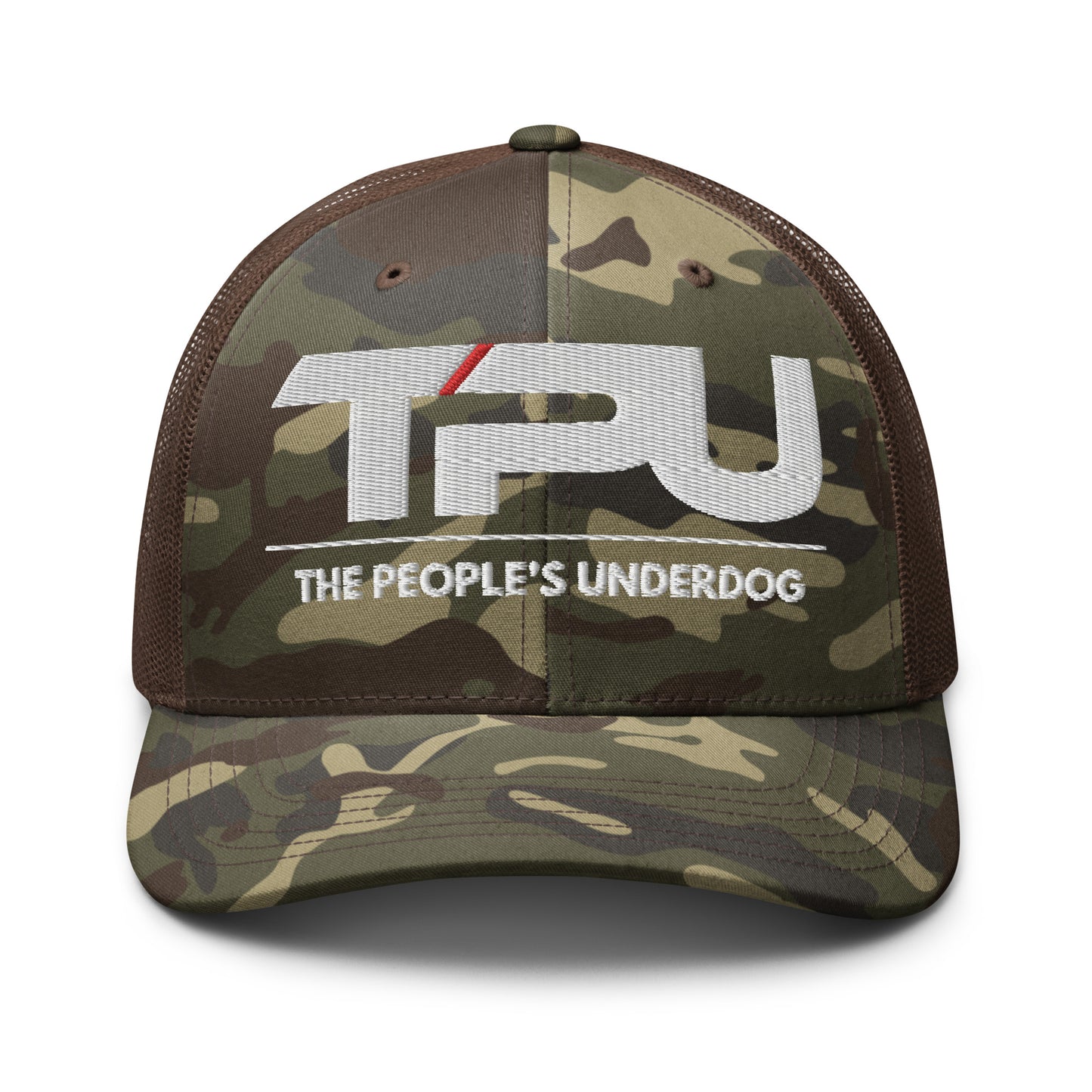 Camouflage trucker hat