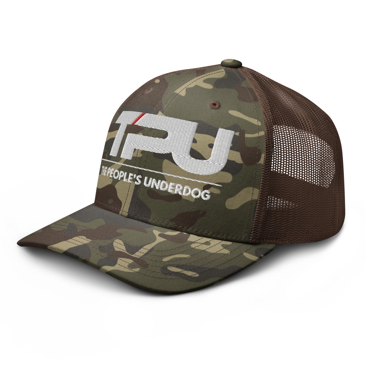 Camouflage trucker hat