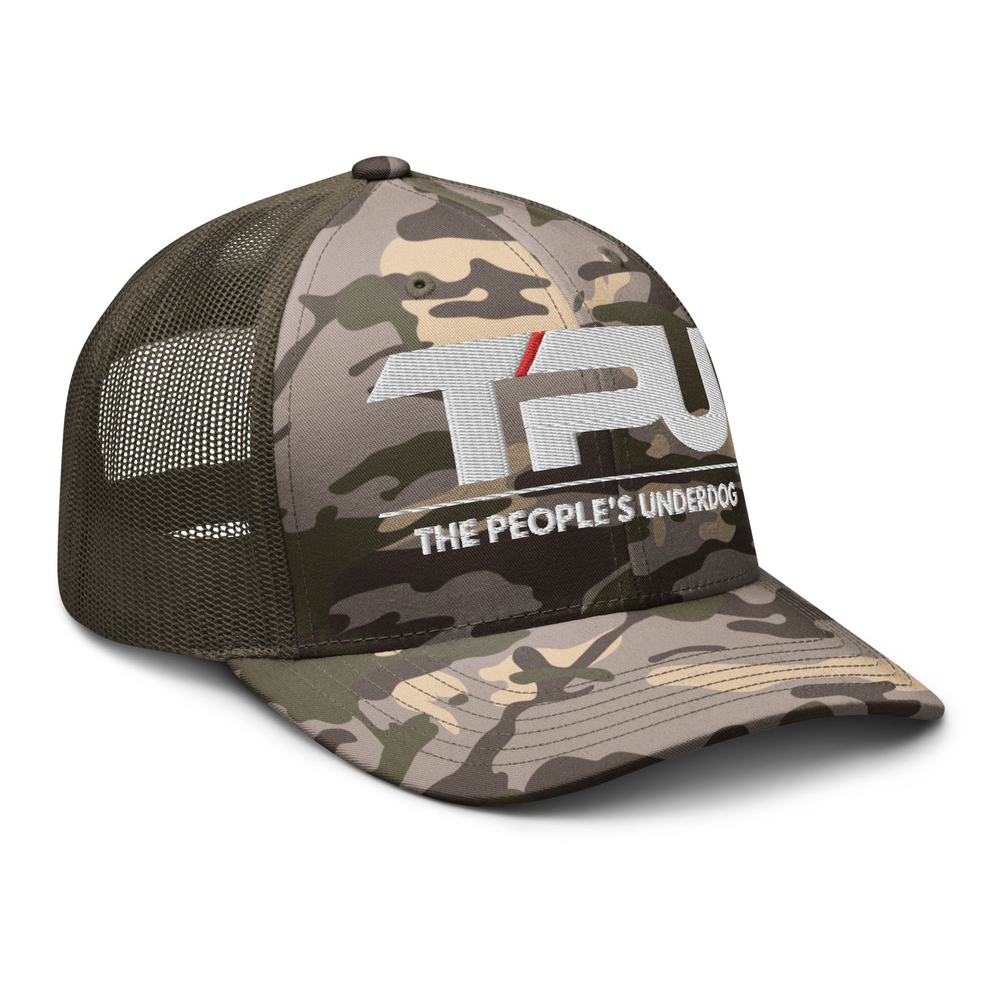 Camouflage trucker hat